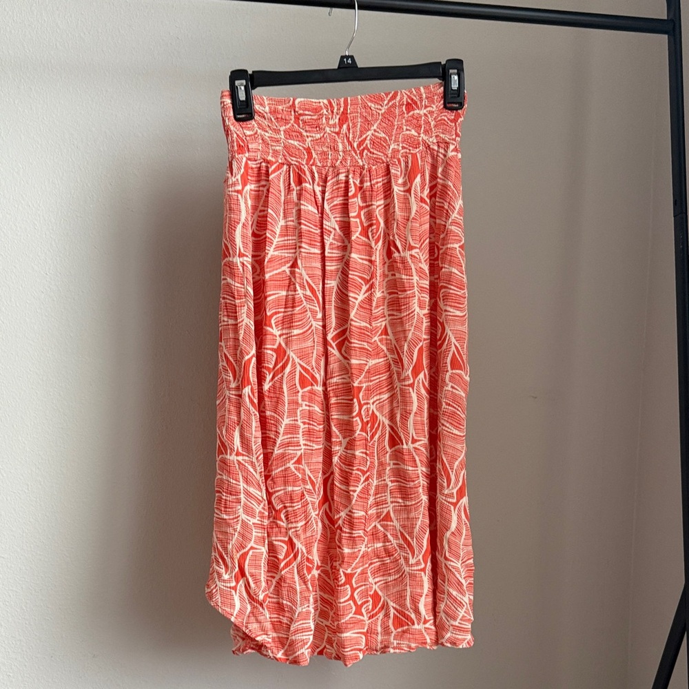 Coral Patterned Women's Skirt